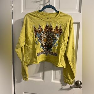 Def Leppard cropped top